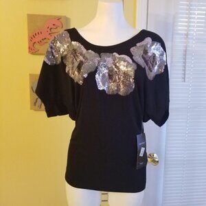 Karen Kane Sequin top (S)